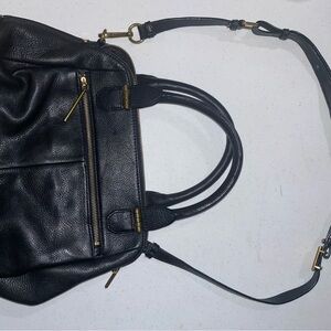 Elliott Lucca Black Leather Handbag